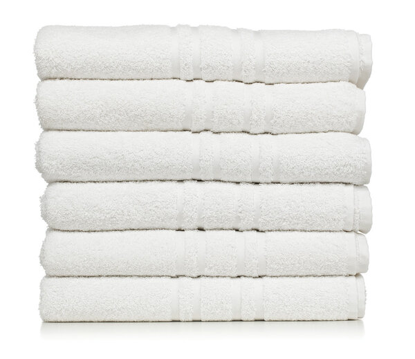 Stack of white towels