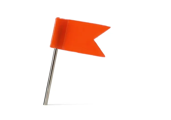 Red flag pin — Stock Photo, Image