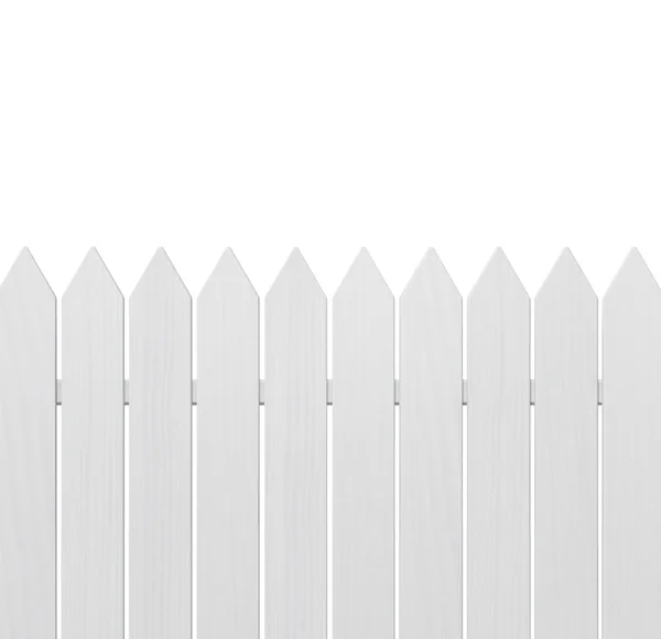 White wooden fence — Stock Photo, Image