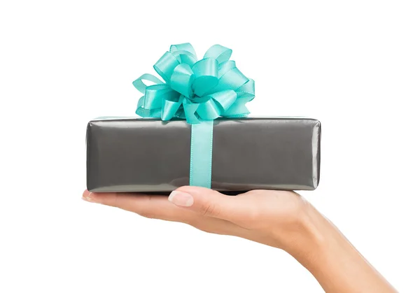 Hand holding gift — Stock Photo, Image