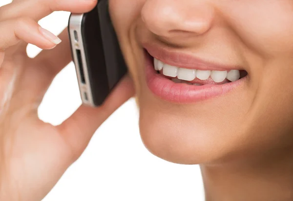 Am Telefon — Stockfoto