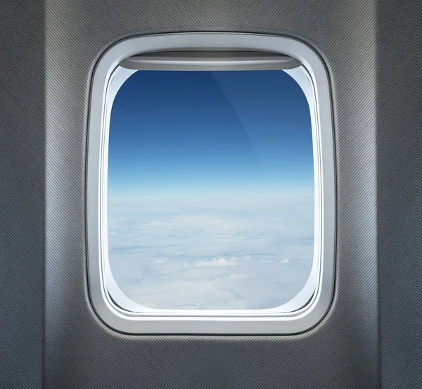 Airplane window — Stock Photo, Image