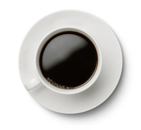 Xícara de café isolado no fundo branco — Fotografia de Stock