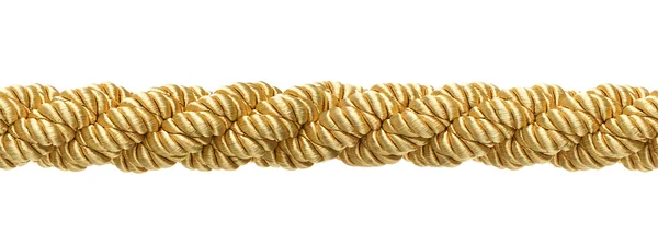 シームレスな金のロープ — ストック写真