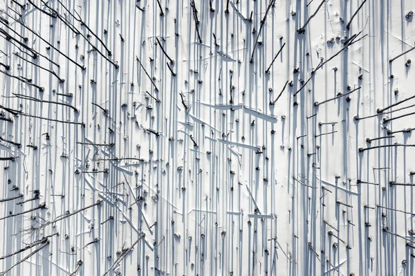 Abstraktes Naturmuster Luftaufnahme Toter Bäume Schnee Mit Kopierraum lizenzfreie Stockfotos