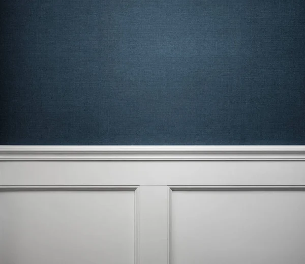 Close Empty Wall Wooden Molding Wallpaper Decoration — Stock Photo, Image