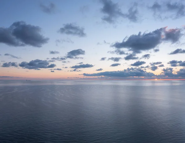 High Angl View Calm Sunrise Ocean Copy Space — Fotografia de Stock