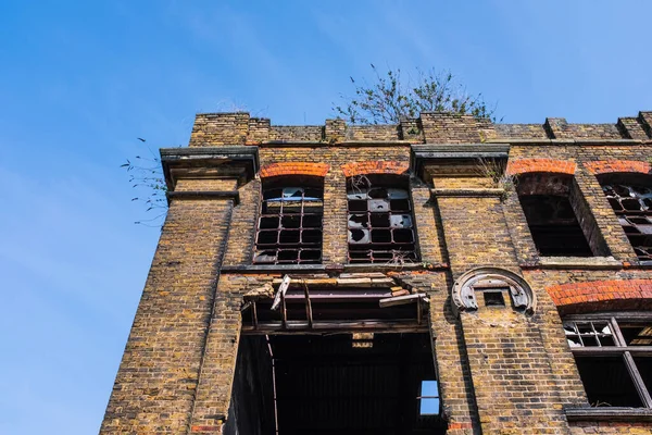 二战德国火箭摧毁了英国伦敦的仓库 — 图库照片