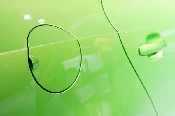 A close up of a petrol cap cover on a modern car — Stock Photo, Image