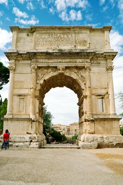 Der bogen des titus, rom — Stockfoto