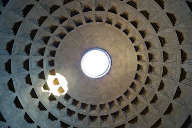 iç kısmı kubbe pantheon, rome, İtalya