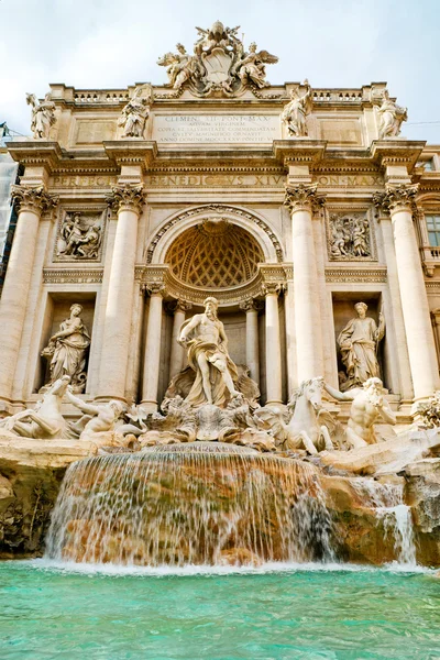 Słynna fontanna Trevi w Rzymie, Włochy Zdjęcia Stockowe bez tantiem