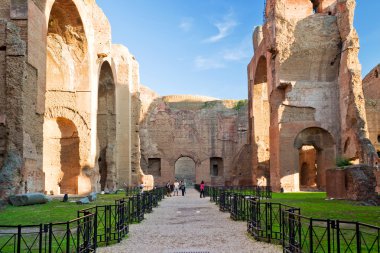 The Baths of Caracalla in Rome clipart