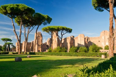 Roma, İtalya caracalla hamamları