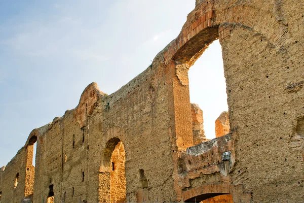 Banhos de Caracalla em Roma, Itália — Fotografia de Stock