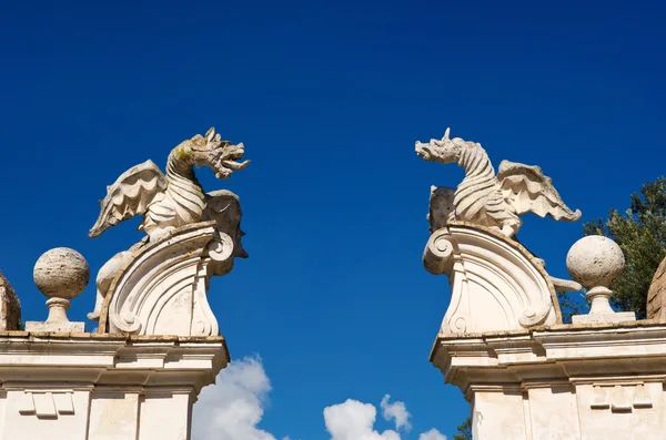 Winged dragons of Villa Borghese, Rome — Stock Photo, Image