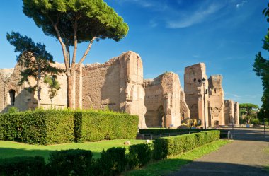 Roma, İtalya caracalla hamamları