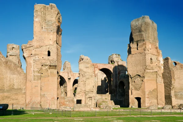 Ruiny Termy Karakalli w Rzymie, Włochy — Zdjęcie stockowe