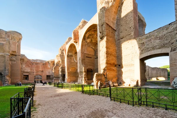 As ruínas das Termas de Caracala em Roma — Fotografia de Stock