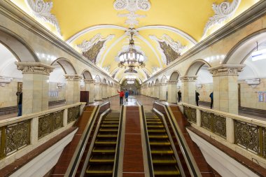 metro istasyonu komsomolskaya, Moskova, Rusya