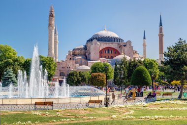 Ayasofya manzarasına sophia İstanbul, Türkiye