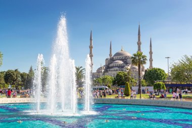 Görünüm Sultanahmet Camii (sultanahmet camii) İstanbul, Türkiye