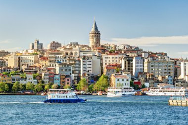 Görünümü galata bölgesi, istanbul, Türkiye