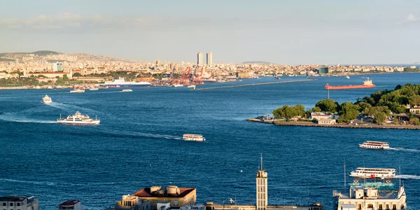 Istanbul centrale. Vista dal Galata . — Foto Stock