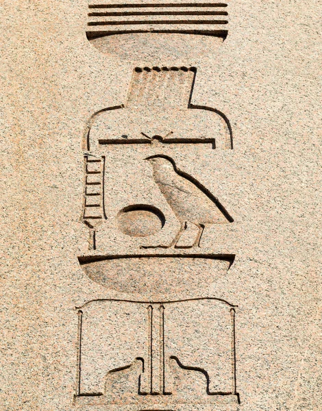 埃及的方尖碑在伊斯坦布尔 tutmoses 题字 — 图库照片