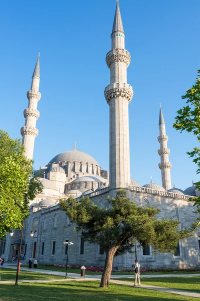 De suleymaniye moskee op 25 mei 2013 in Istanboel, Turkije — Stockfoto