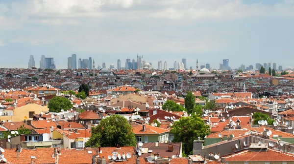 Een panoramisch uitzicht op istanbul, Turkije — Stockfoto