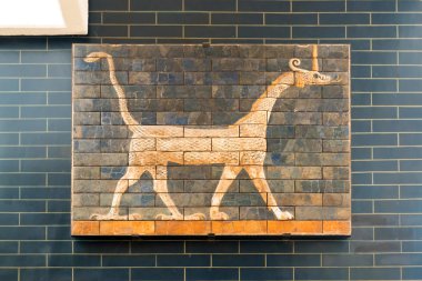 Fragment of the Babylonian Ishtar Gate in the Istanbul Archaeolo