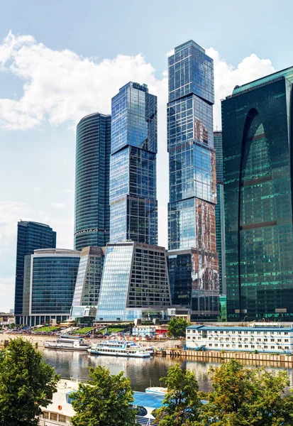 Moskau-stadt (moskauer internationales geschäftszentrum) — Stockfoto