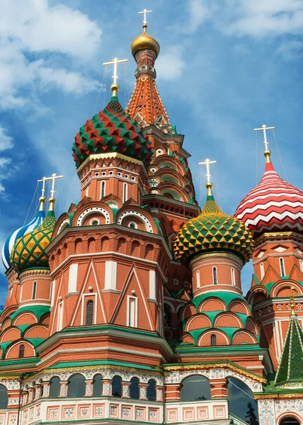 Saint basil katedralen på Röda torget i Moskva, Ryssland. (pokrovsky katedralen) — Stockfoto