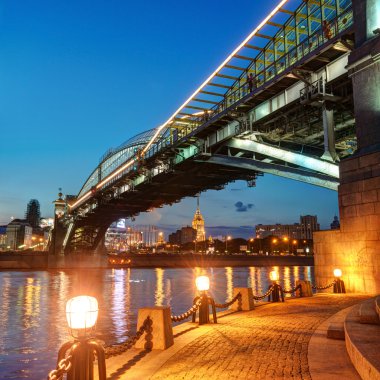 Moskova geceleri Bogdan khmelnitsky Köprüsü