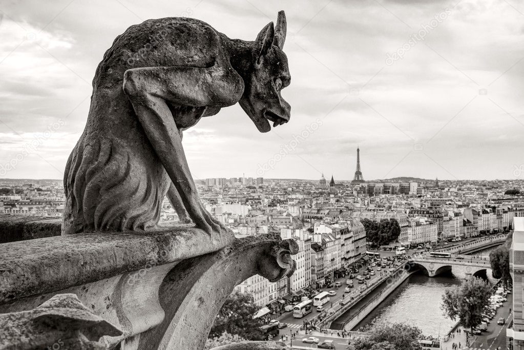 Chimera of the Cathedral of Notre Dame de Paris
