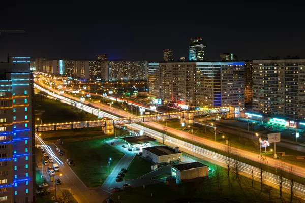 Rublevskoe's nachts, Moskou — Stockfoto