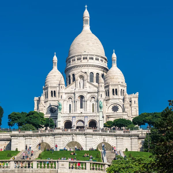 Basílica Sacre-Coeur em Montmartre, Paris — Fotografia de Stock