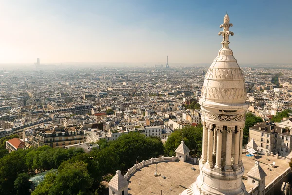 Θέα από την sacre coeur στο Παρίσι — Φωτογραφία Αρχείου