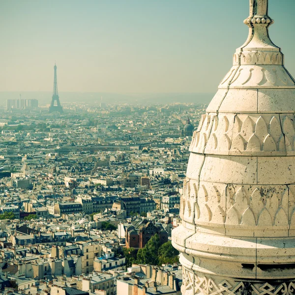 Видом на Париж з Сакре Кер — стокове фото