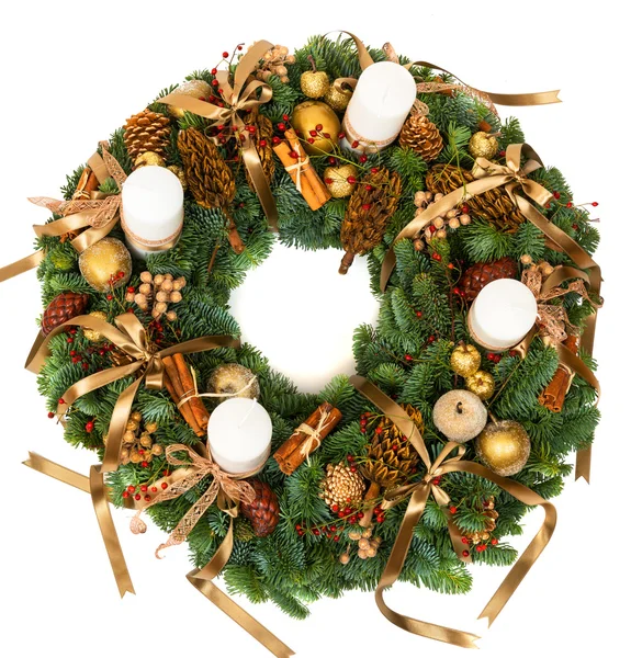 Christmas decoration wreath — Stock Photo, Image