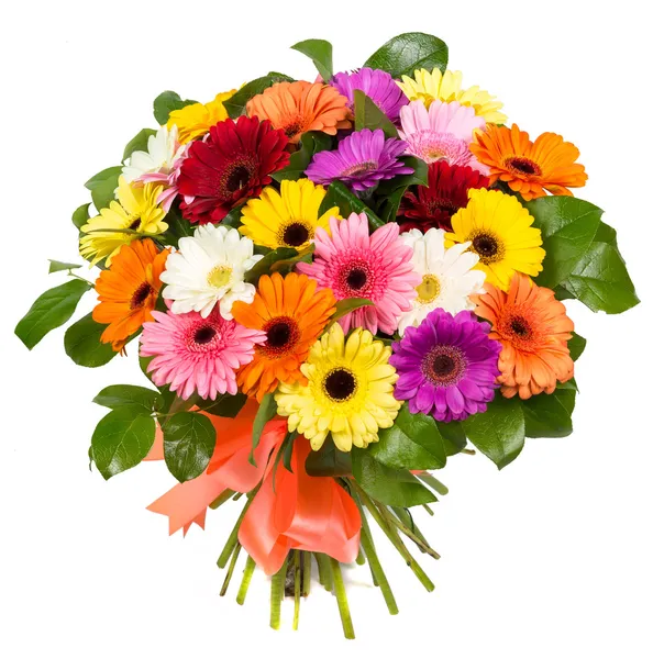 Bouquet of colorful gerberas — Stock Photo, Image