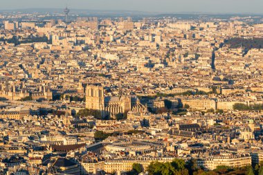 Görünümü Paris montparnasse Tower gün batımında