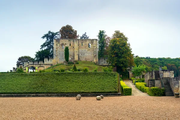 Chateau de langeais, ruiny desátého století udržet, fra — Stock fotografie