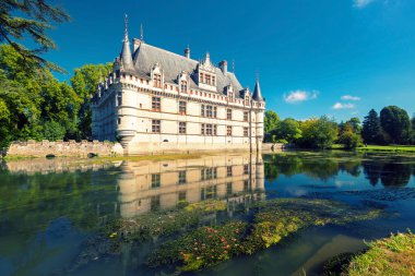 The chateau de Azay-le-Rideau, France clipart
