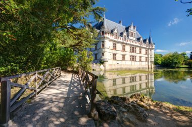 The chateau de Azay-le-Rideau, France clipart