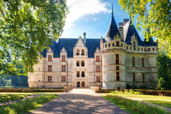 The chateau de Azay-le-Ridau, France — стоковое фото