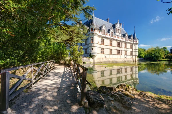 The chateau de Azay-le-Rideau, France — Stock Photo, Image