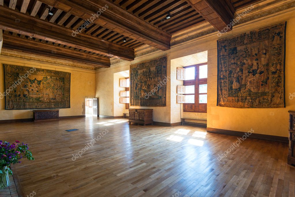 Interior Chateau De Azay Le Rideau France Stock Editorial