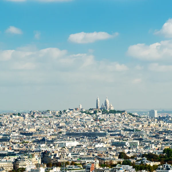 Utsikt över Paris från Eiffeltornet — Stockfoto